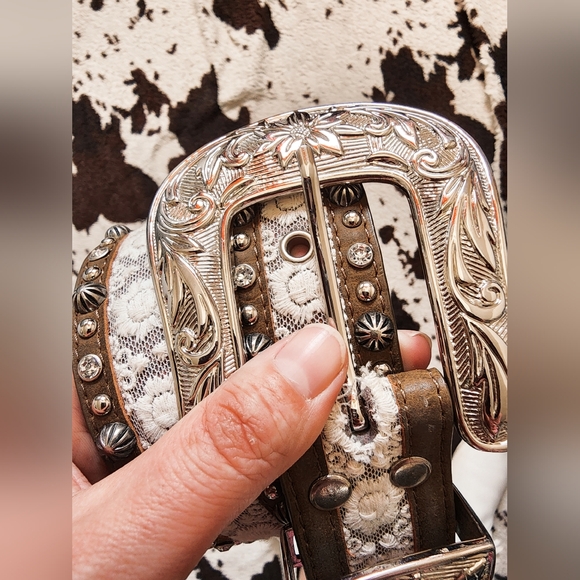Accessories - WOMEN'S Y2K LACE WESTERN BELT - MULTI